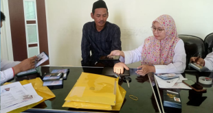 Proses perekaman bio visa jamaah oleh kemenangan Pamekasan ( Dok)