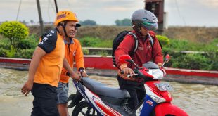 Jalan Raya Nambakor Saronggi Terendam Banjir, Lalu Lintas Tersendat