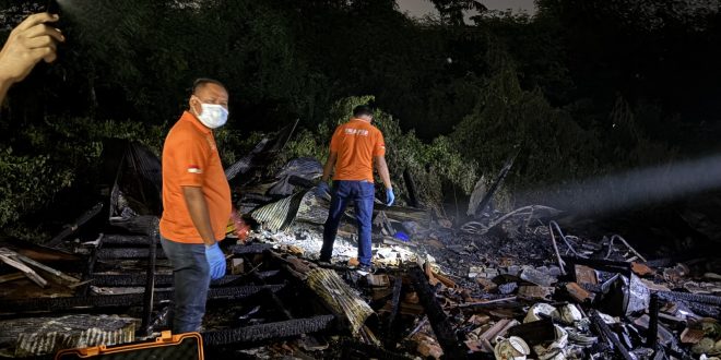 Tragedi di Kamal, Rumah Hangus Terbakar, Penghuni Lansia Meninggal Dunia