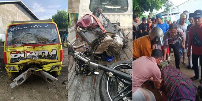 Dump Truck Dahului Pick Up di Pamekasan, Sebabkan Pengemudi Sepeda Motor Meninggal