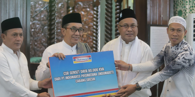 Dukung Aktivitas Keagamaan, Masjid Agung Pamekasan Dapat Bantuan Genset 80.000 KVA