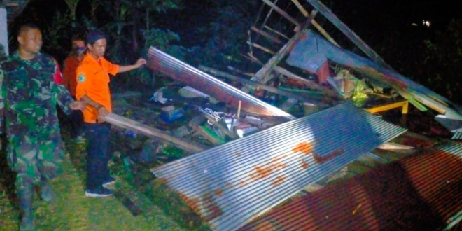 Angin Kencang Terjang Palengaan, Puluhan Rumah Rusak dan Enam Warga Luka