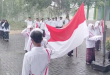 Hujan Tak Surutkan Semangat Santri Raudatul Jannah di Hari Santri Nasional