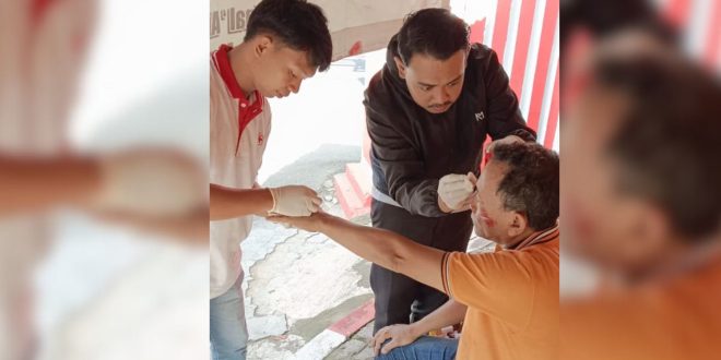 Rawan Laka, Tim Ambulance PMI & PCC Standby Di Posko Siaga Darurat Bencana