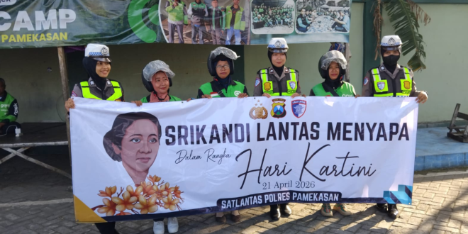 Srikandi Lantas Menyapa, Satlantas Polres Pamekasan Edukasi Perempuan di Hari Kartini