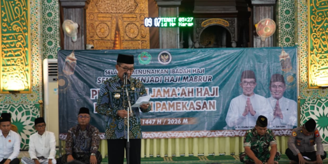 Pelepasan 1.384 CJH Pamekasan 2026, Bupati Tekankan Niat Menuju Haji Mabrur