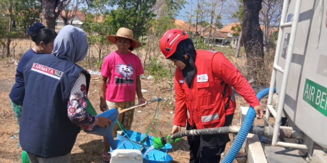 Hingga awal Oktober 2026, PMI Pamekasan Distribusi Air 965 ribu Liter Ke Korban Terdampak Kekeringan