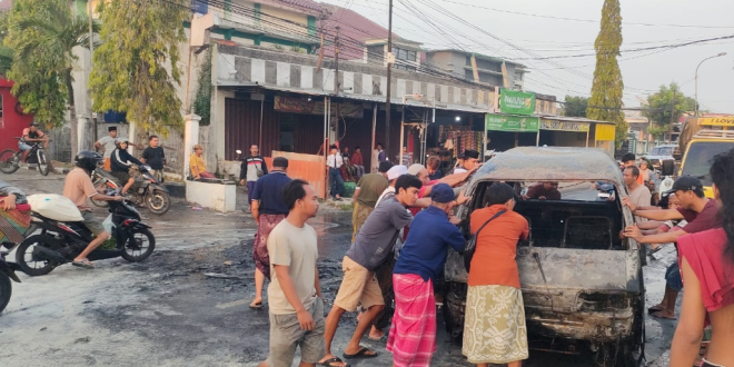 Mobil Terbakar Saat Isi BBM di SPBU Nyalabu Laok, Kerugian Capai Rp30 Juta